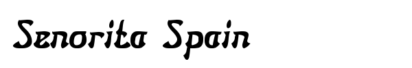 Senorita Spain font preview